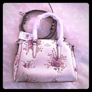 Coach Mini Sage Carryall Metallic Floral Print